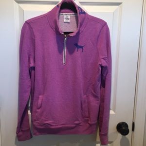 Excellent VS PINK 1/4 zip sweatshirt